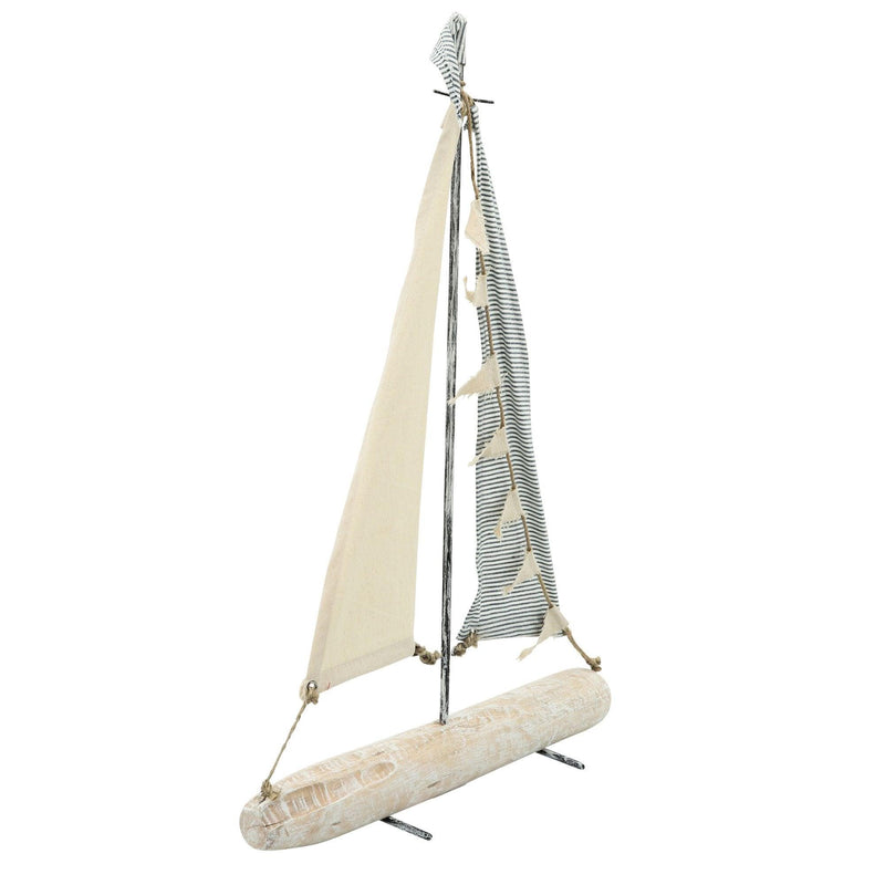 Metal Sailboat W/ Cloth Sails - CARROT TOP