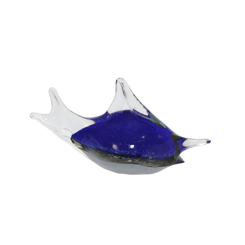 Hand-Blown Blue Glass Fish - CARROT TOP