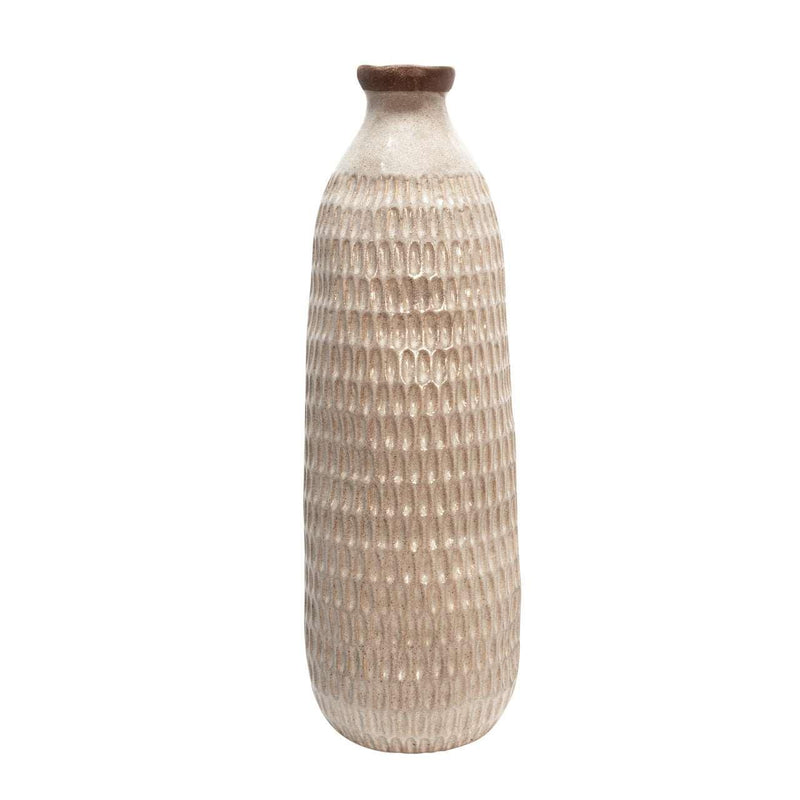 Cream Dimpled Vase